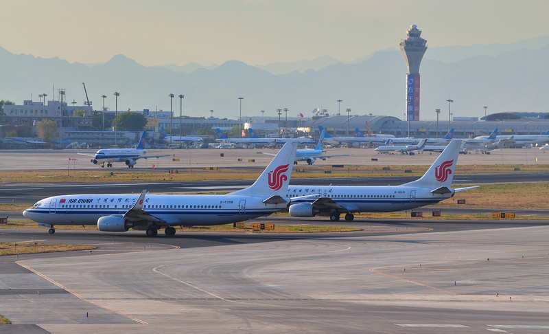 Beijing Airport is a hub for Air China, among others. 